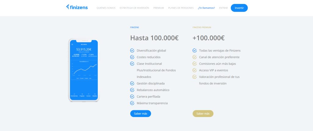 Finizens: Cambiando la inversión con Roboadvisor