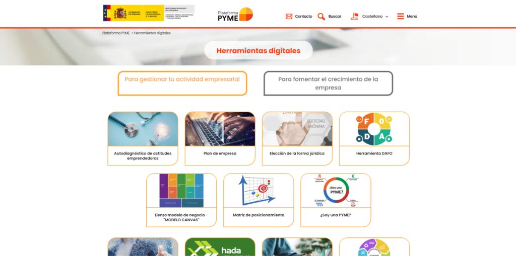 Plataforma PYME - Herramientas digitales