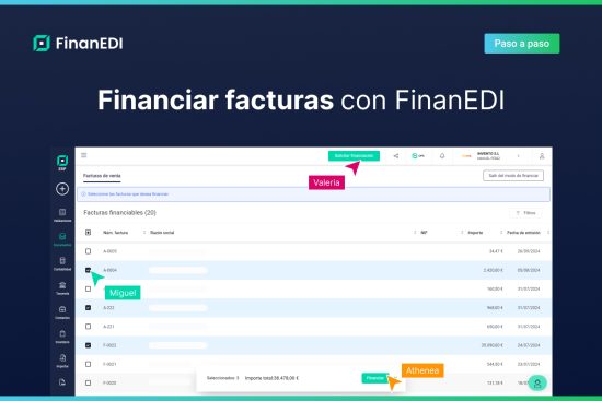 Solicitar contacto para financiar facturas desde FinanEDI