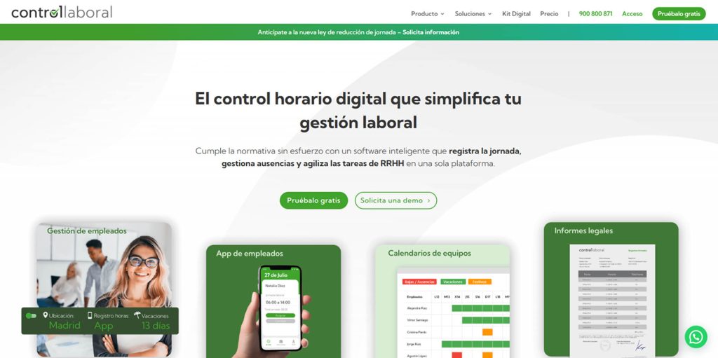 Control laboral - Software de control horario