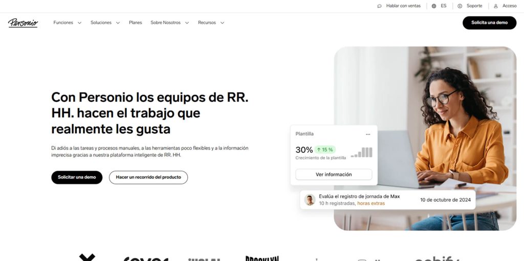 Personio - Software de control horario