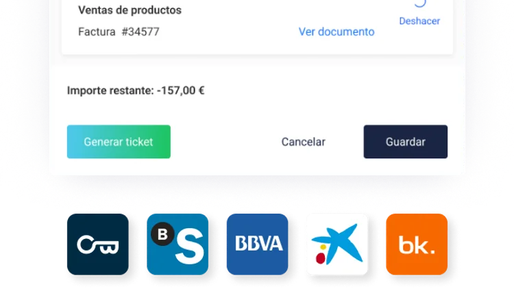 Panel de conciliación bancaria en FinanEDI