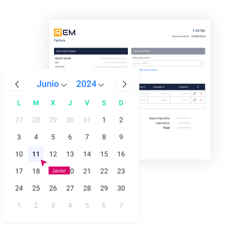 Pantalla de facturación recurrente en FinanEDI