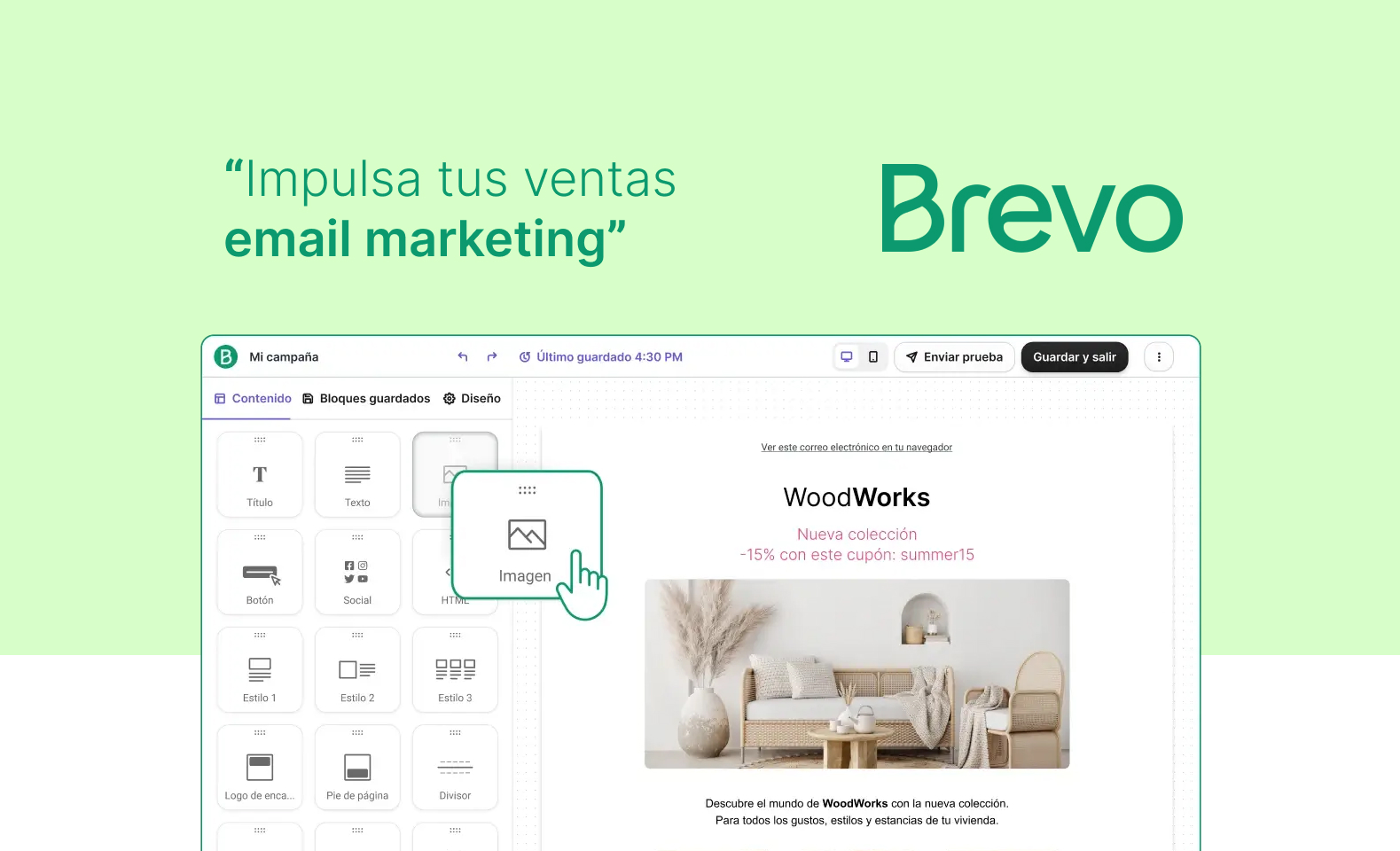 Portada aplicación Brevo