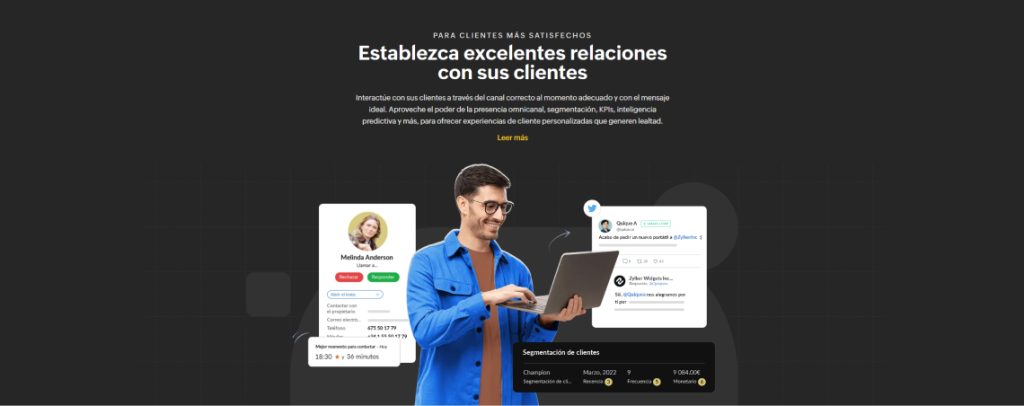 Banner Zoho CRM web