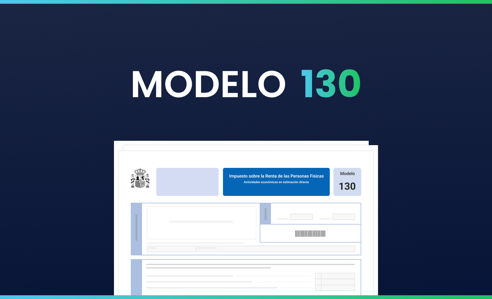 Modelo 130: Pagos fraccionados del IRPF