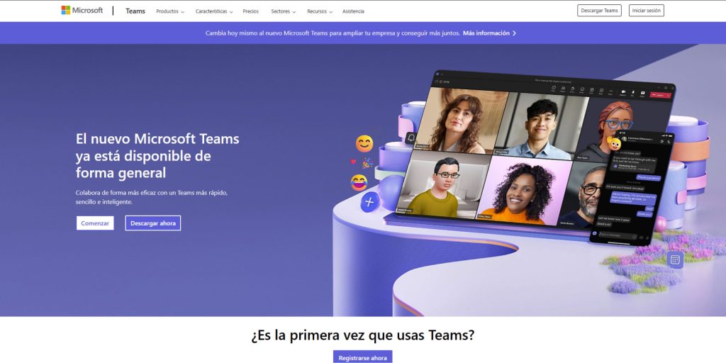 Página web Teams