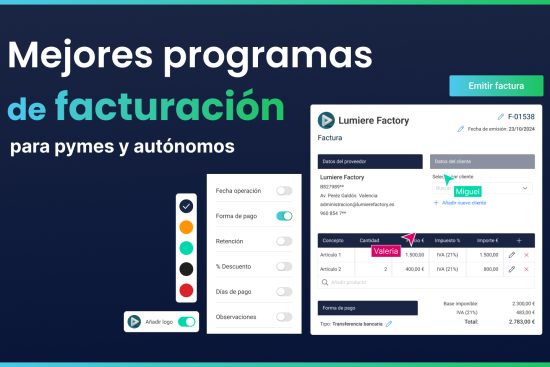 Mejores programas de facturación