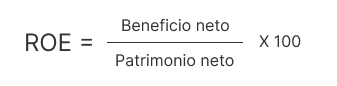 Fórmula para calcular el ROE