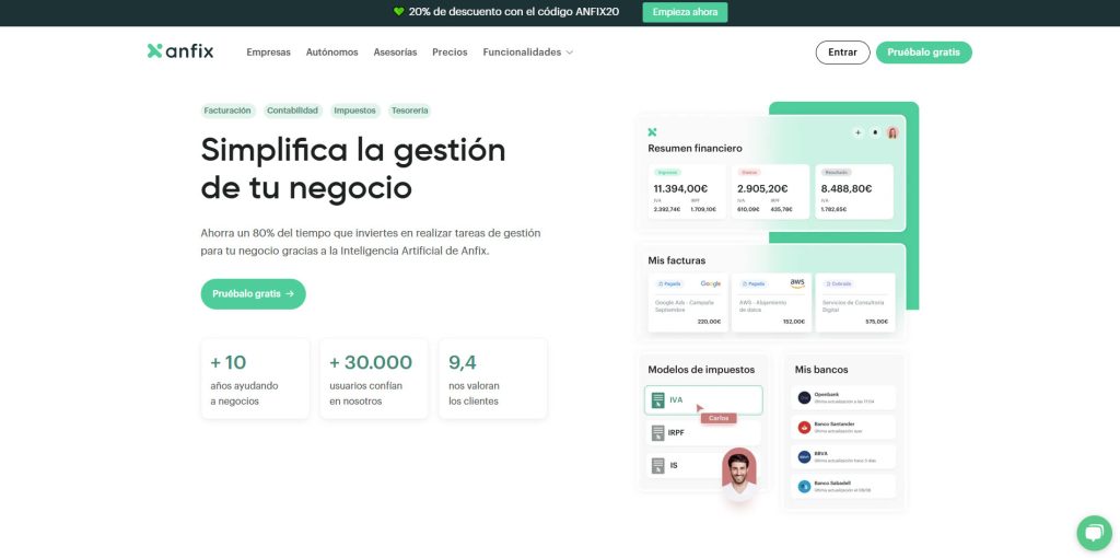 Página web Anfix