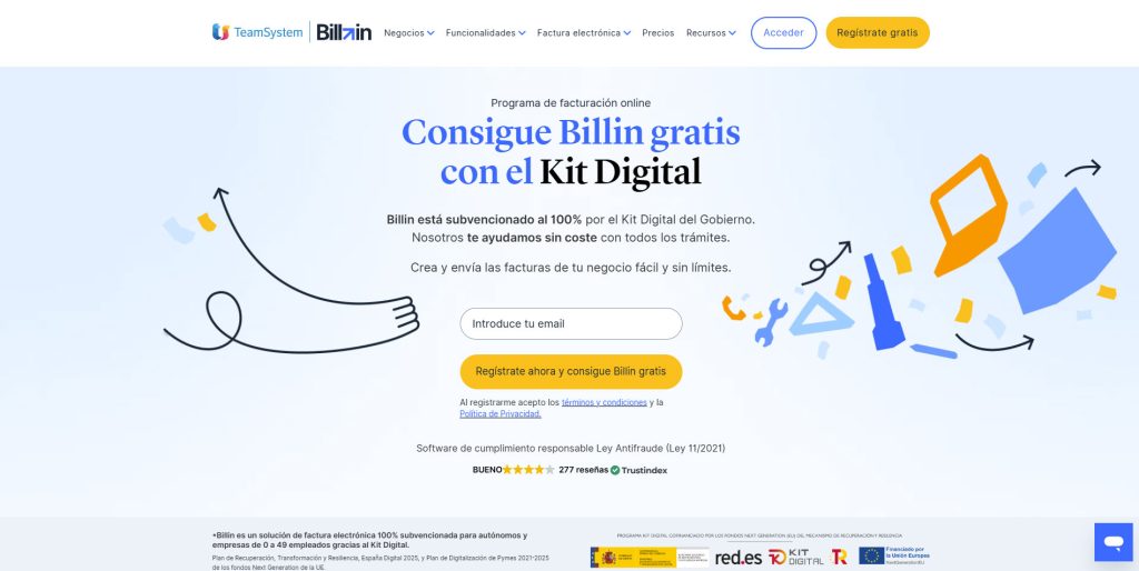 Página web Billin