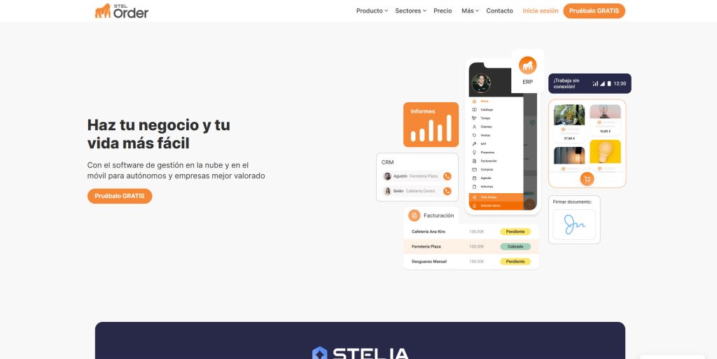 Página web Stel Order