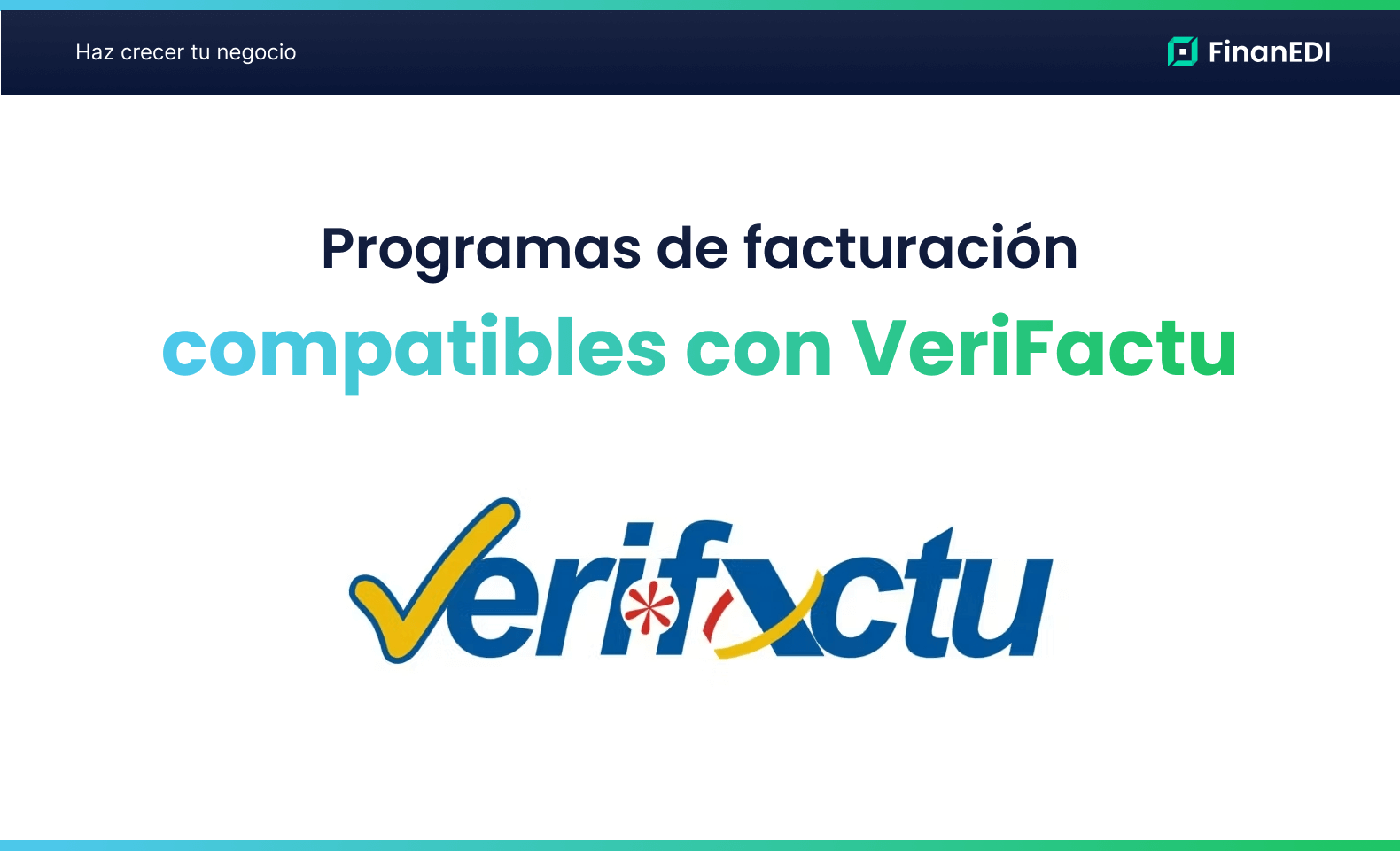 Programas de facturación compatibles con VeriFactu