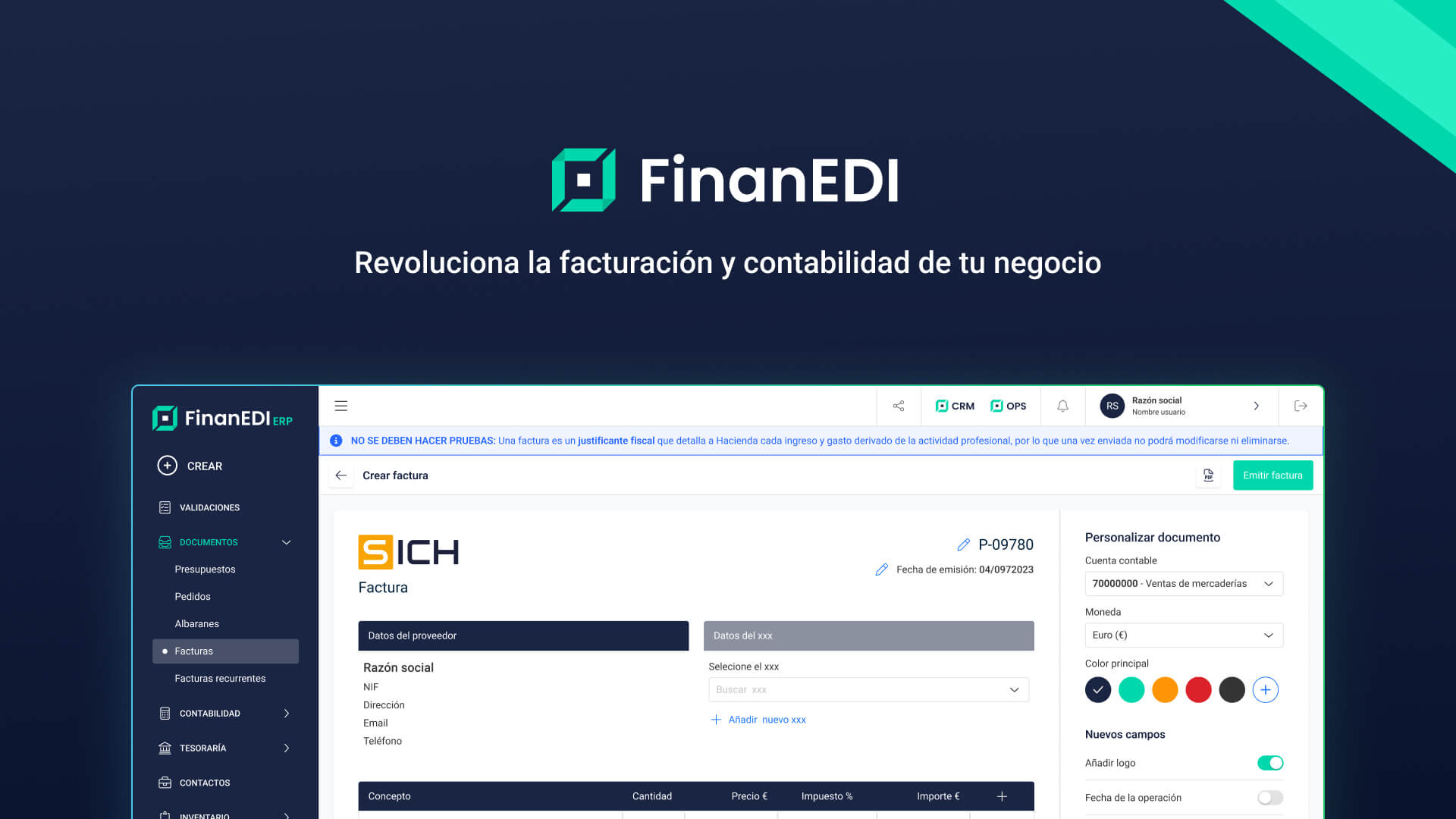 FinanEDI - Revoluciona la facturación y contabilidad de tu negocio
