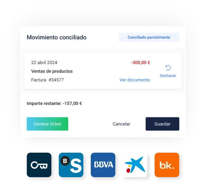 Conciliación bancaria automática